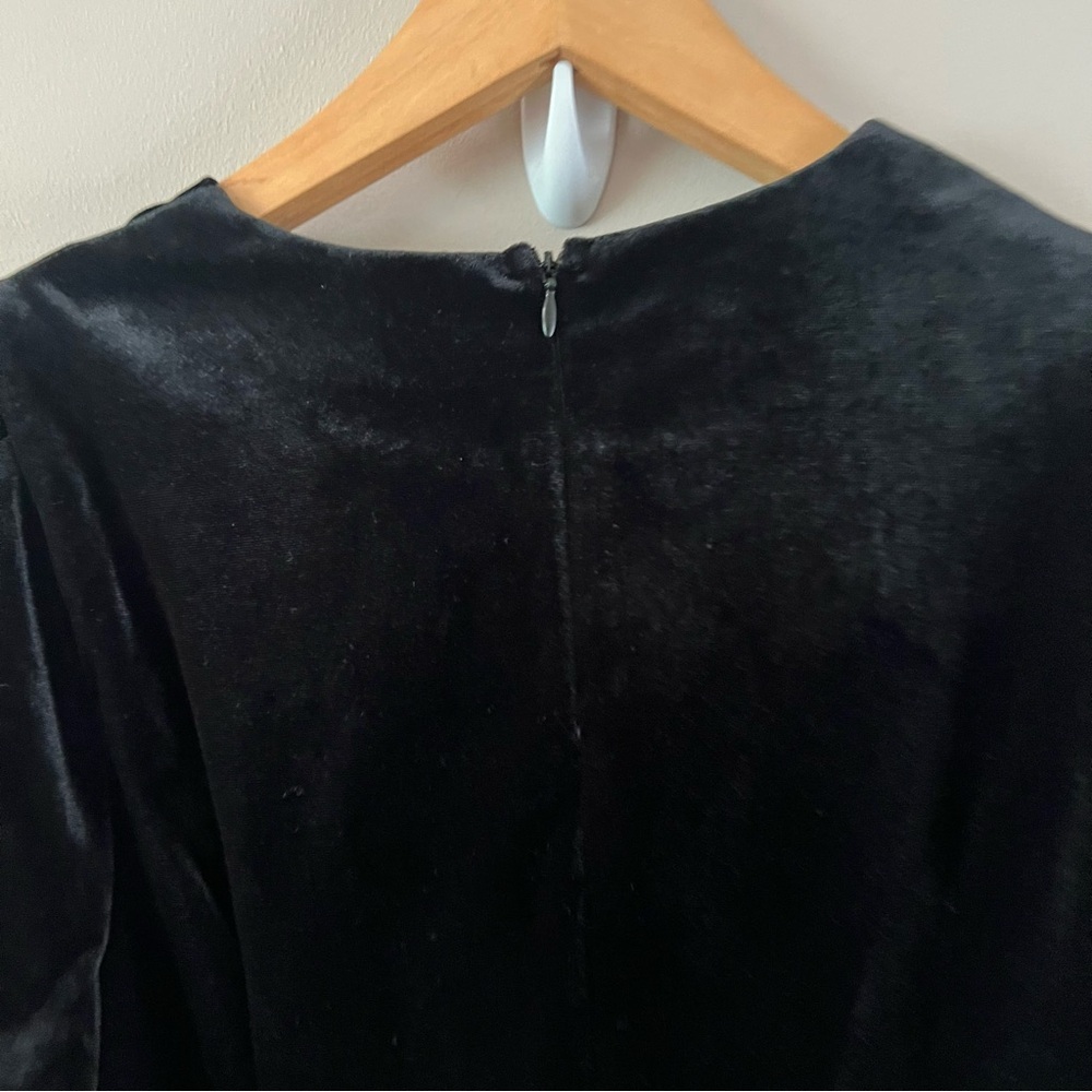 Tuckernuck pomander place velvet Lillith midi dress ladies size large black gold - Picture 7 of 12